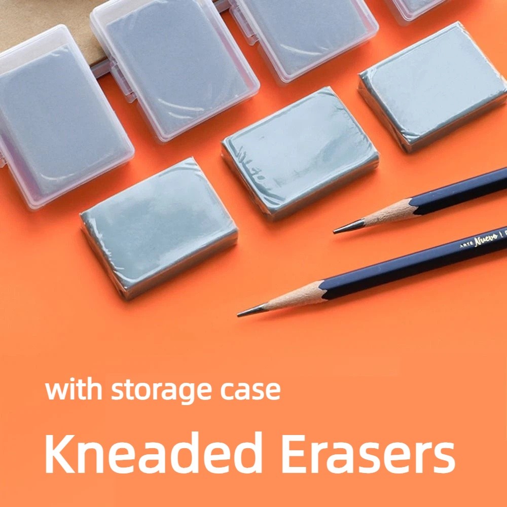 Rubber Eraser Kneaded - 4 adet düzeltici yumuşak eskiz silgisi