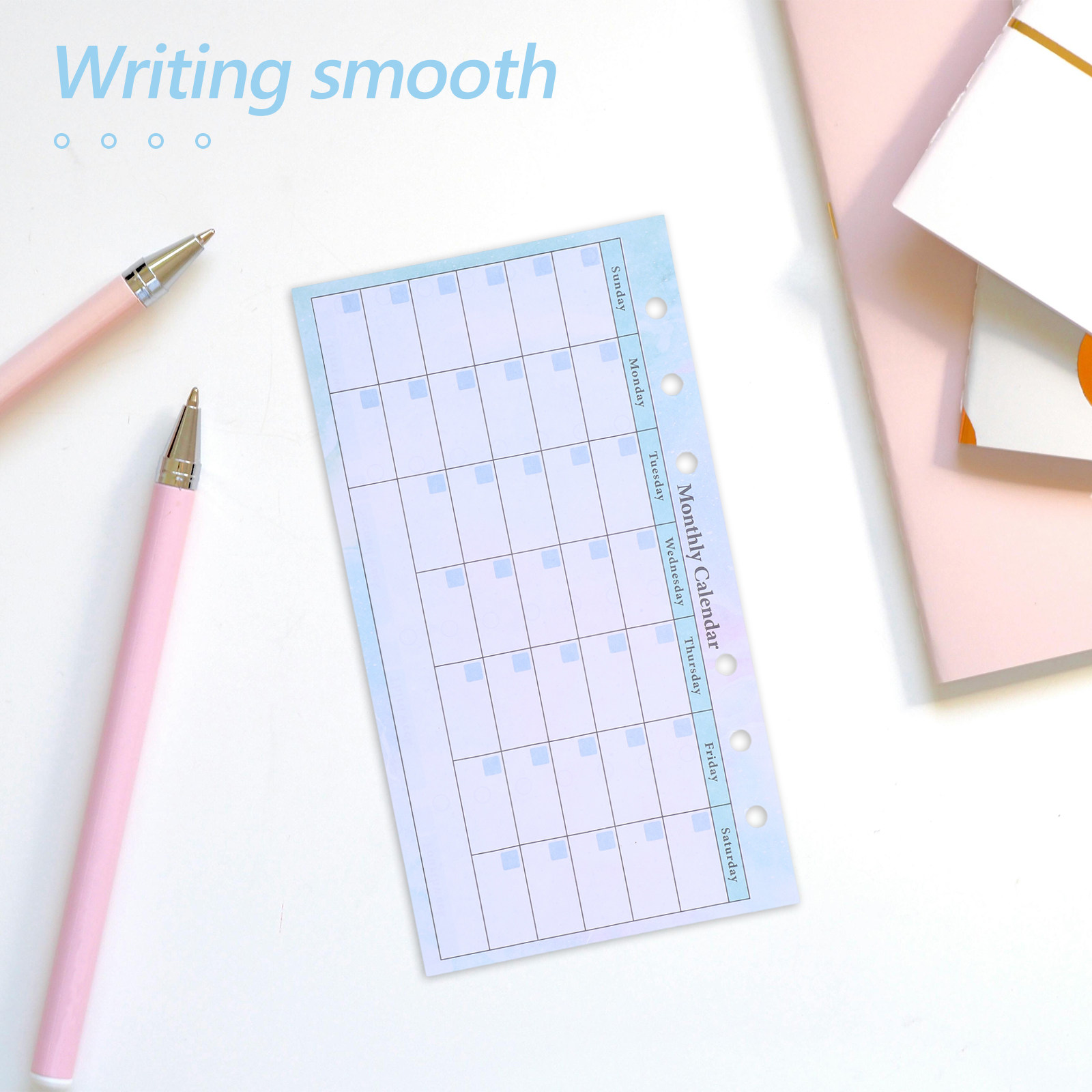 Planner Weekly Budget - 14 Yaprak A6 Aylık Planlayıcı Yedek