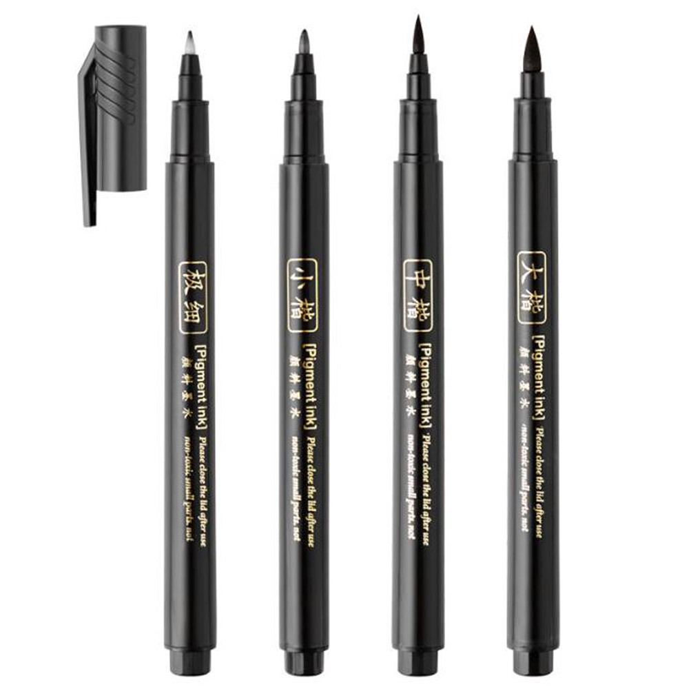 Stationery Supplier - 4 adet fırça kalem kaligrafi kalemi