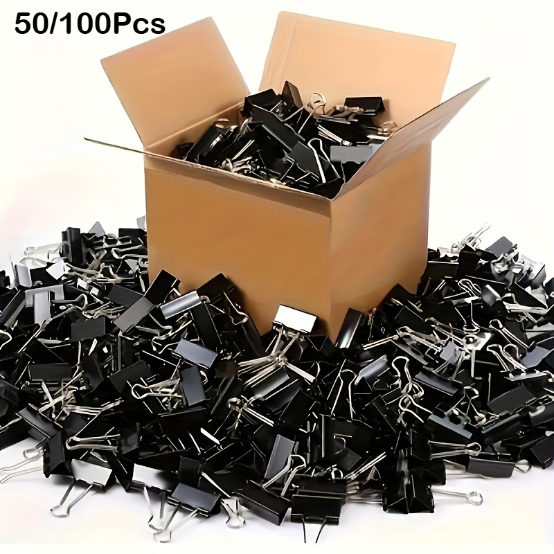 Binder Clip Assorted - Renkli ve Siyah Klasör Klipsleri Ofis