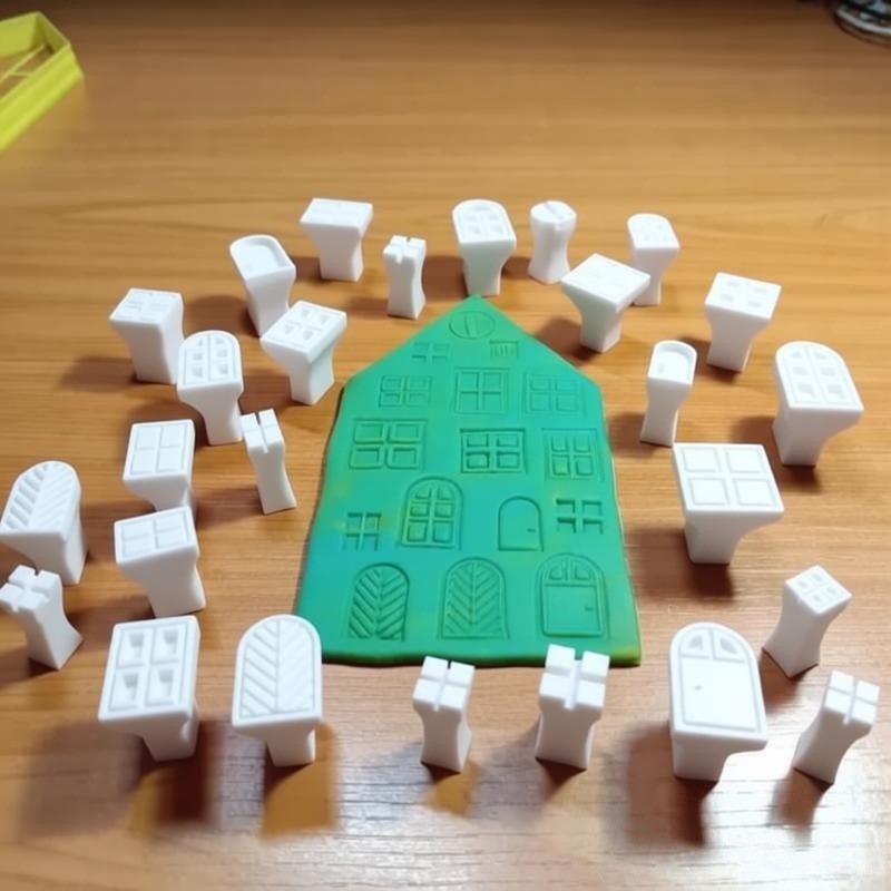 Wax Seal Stamp Kit - 25 adet/takım Plastik Kil Damga Kalıplama