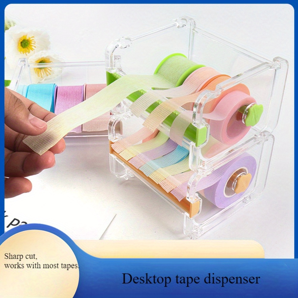 Washi Tape Set - Çok Amaçlı Yapışkan Bant Dispenseri, Şeffaf
