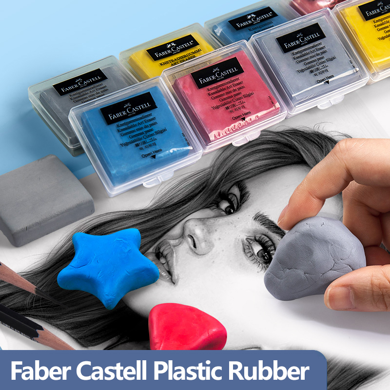 Rubber Eraser Kneaded - Faber-Castell Plastisite Kauçuk 4 ADET Yumuşak