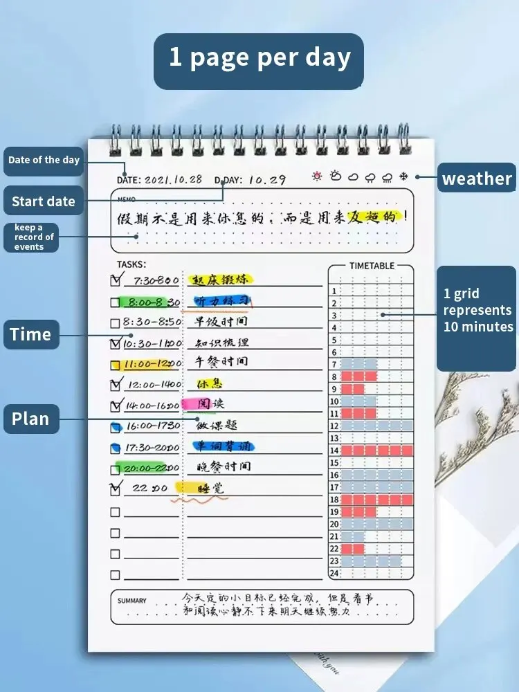 Office Stationery Supply List - 1 adet Planlayıcı Gündem Spiral A5