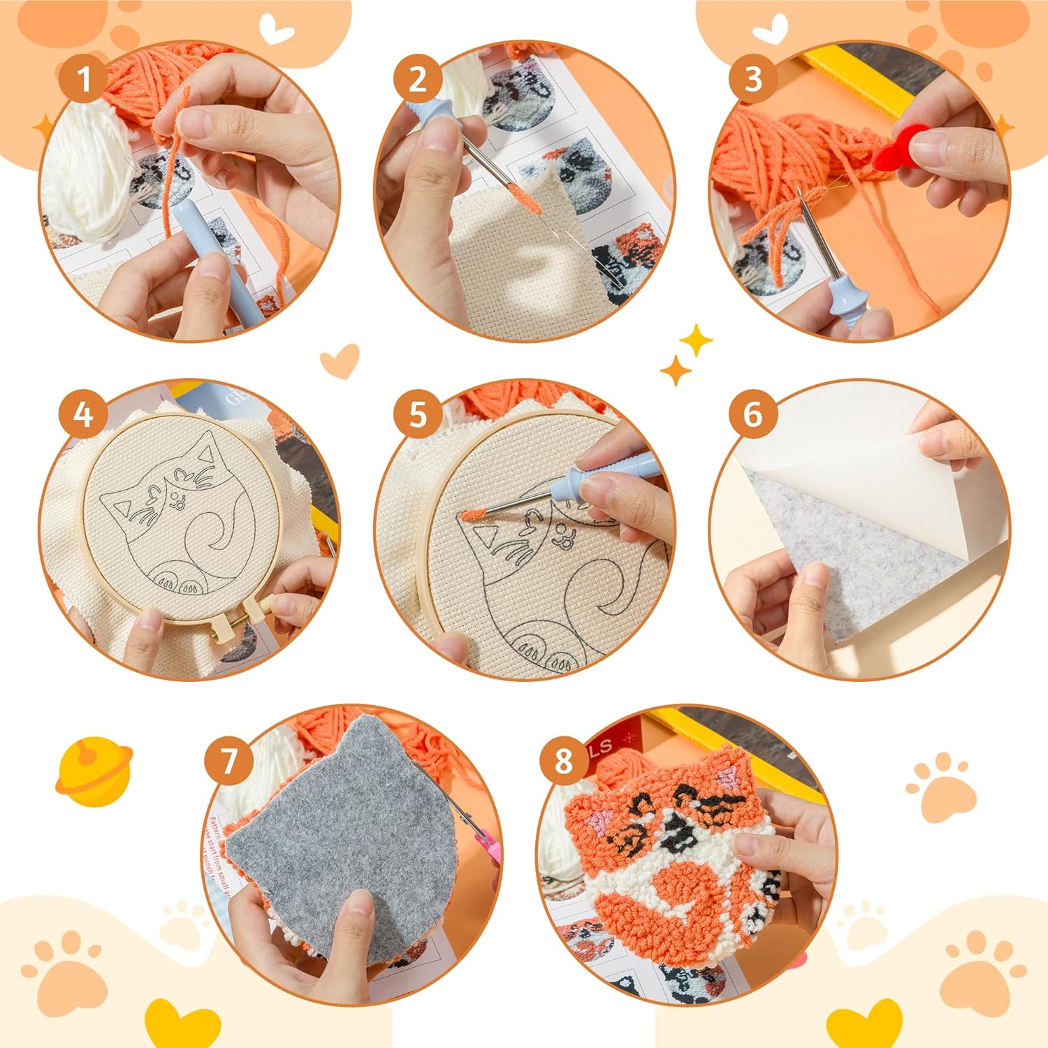 6 adet Yumruk Iğne Nakış Kiti  - Graph Paper Pad incelemesi ve fiyatı