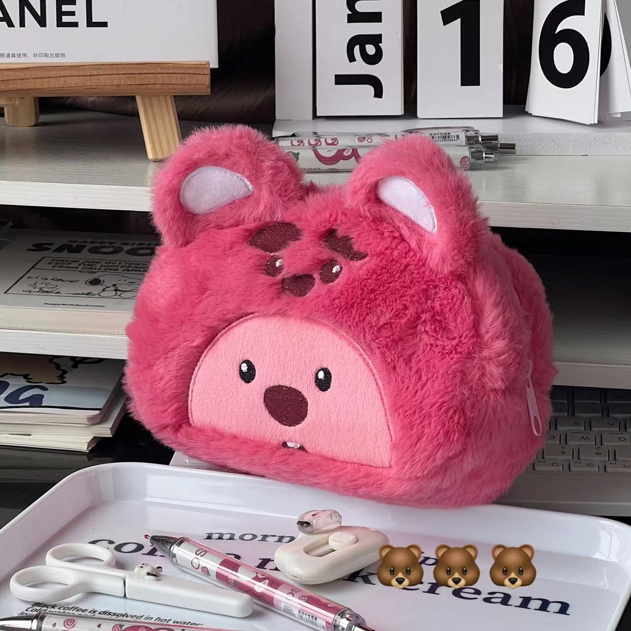 Karikatür peluş kalem çantası  - Pencil Case Large incelemesi ve fiyatı
